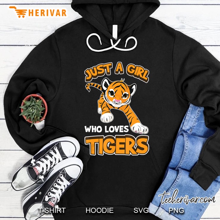 Just A Girl Who Loves Tiger Version2 Hoodie