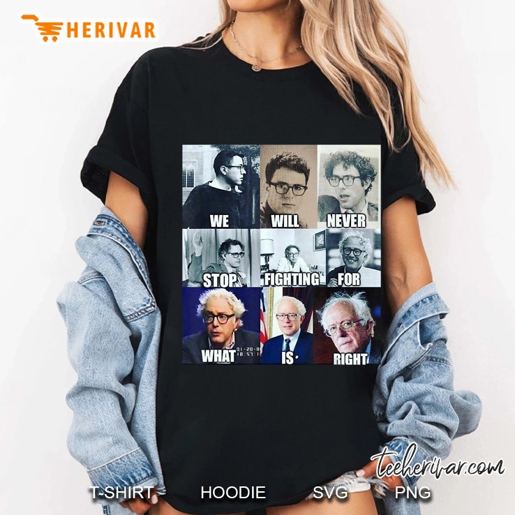 We Will Never Stop Fighting For What Is Right Bernie Version Ladies Tee