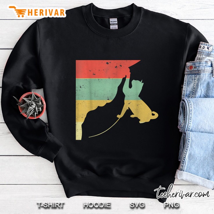 Distressed Retro Rock Climbing Cat Lover Vintage Version Sweatshirt