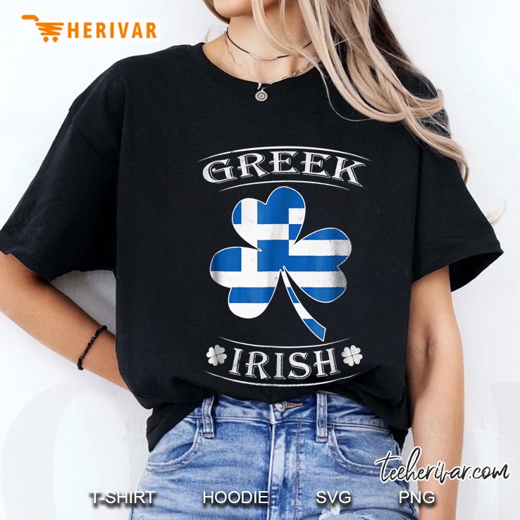 Greek Irish Flag Of Greece Ladies Tee