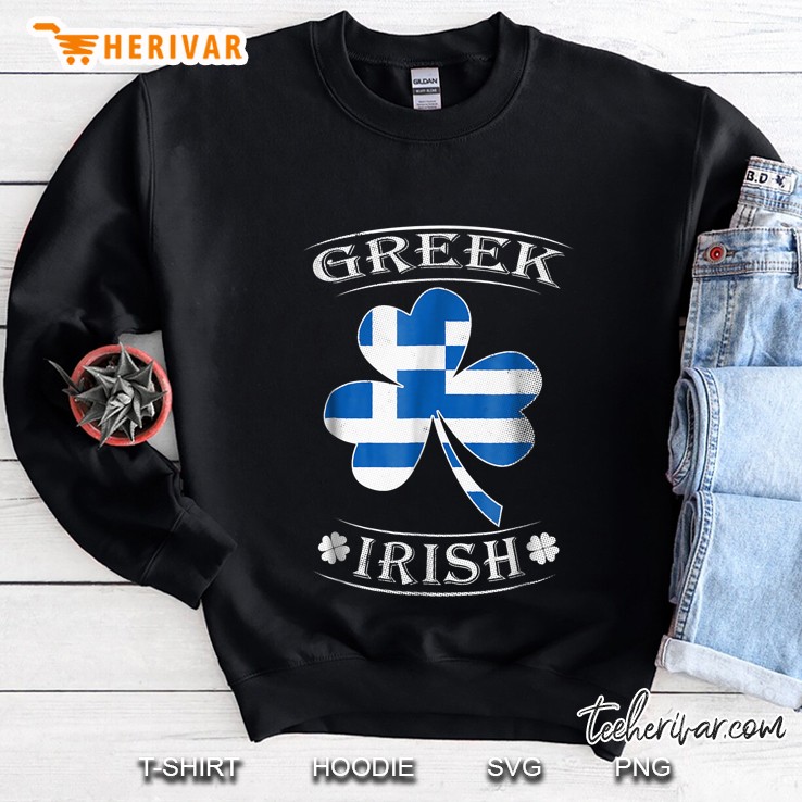Greek Irish Flag Of Greece Sweatshirt