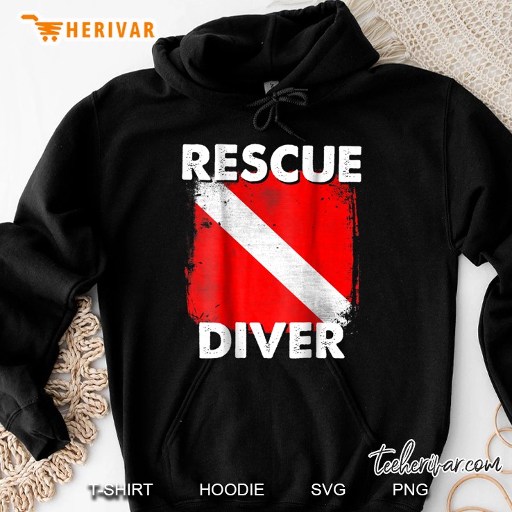 Rescue Diver Scuba Flag Version Hoodie