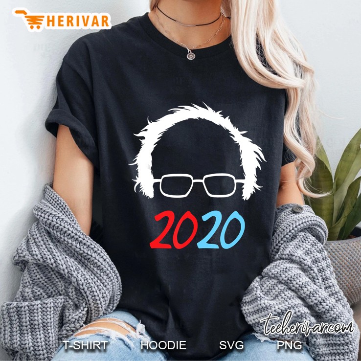 Bernie Sanders 2020 Hair And Glasses Version2 Ladies Tee