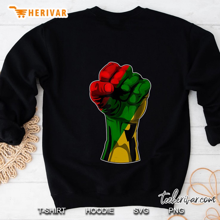 Black History Month Fist Reggae Version Sweatshirt