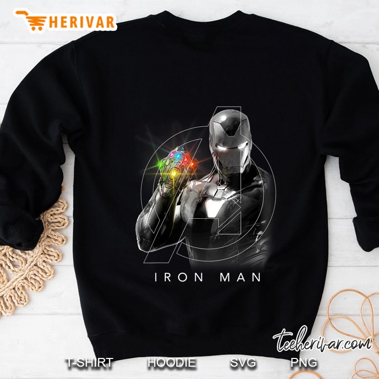 Iron Man Marvel Avengers Endgame Glowing Stones Version Sweatshirt