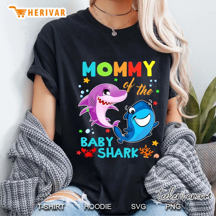 Mommy Of The Baby Shark Ladies Tee