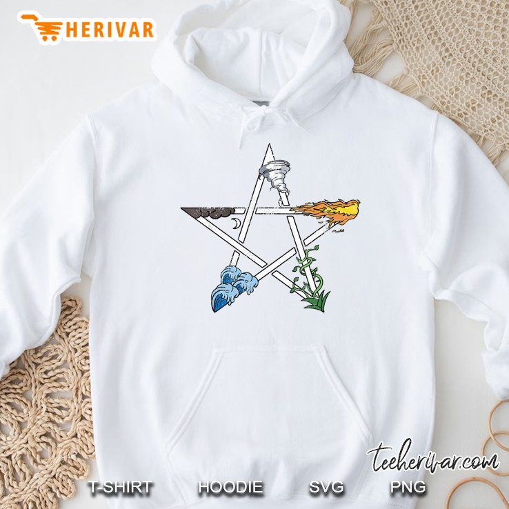 Wicca Air Fire Water Spirit Earth Hoodie