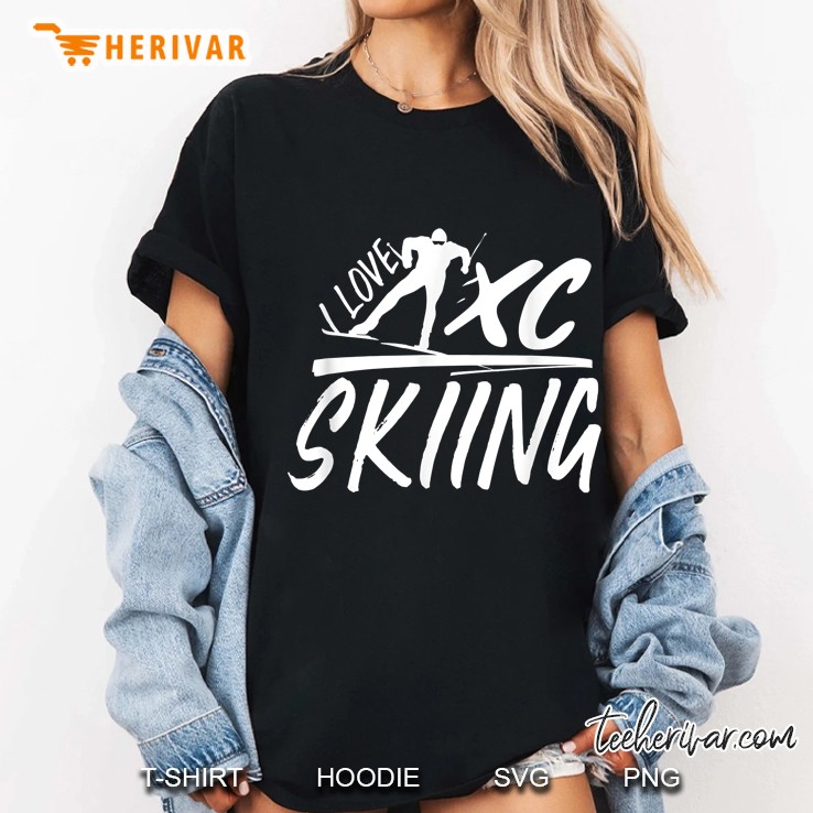 I Love Xc Skiing Ladies Tee