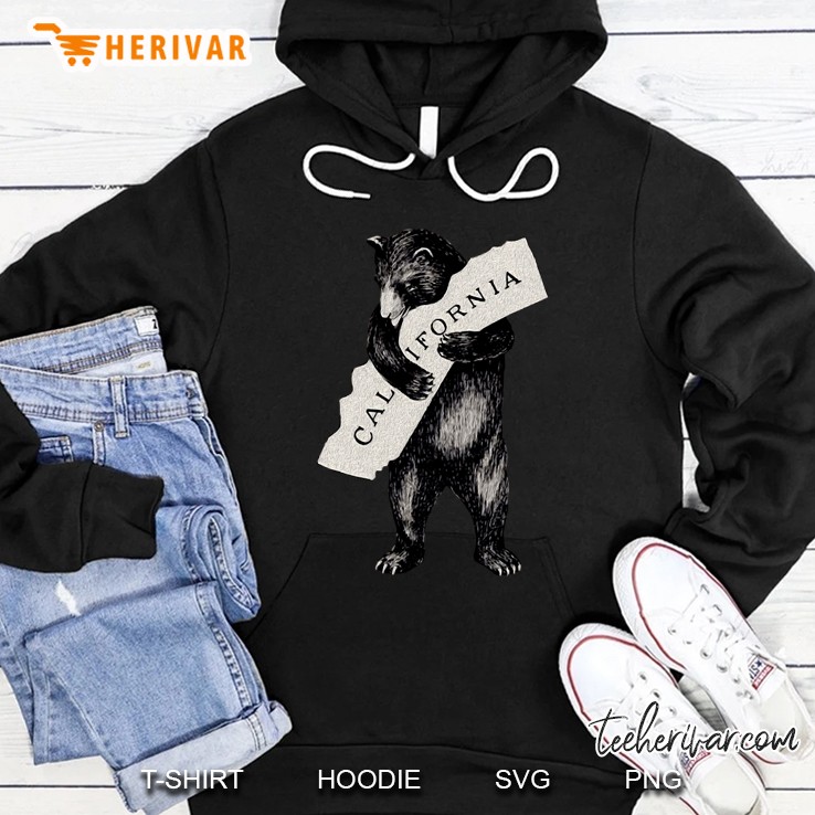 California Cali Grizzly Bear Version Hoodie