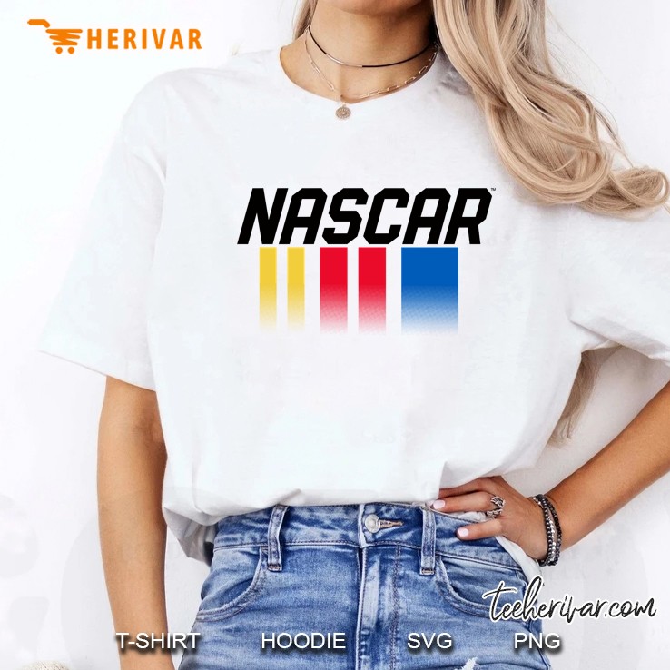 Nascar Vertical Stripes Fade Ladies Tee