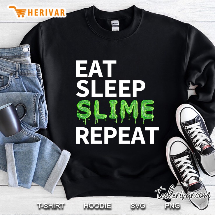 Eat Sleep Slime Repeat Sweatshirt