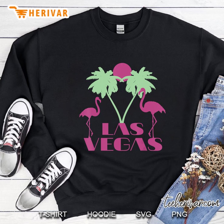 Las Vegas Nevada Flamingo Palm Tree Sweatshirt