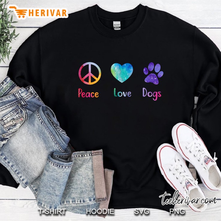Peace Love Dogs Peace Sign Sweatshirt