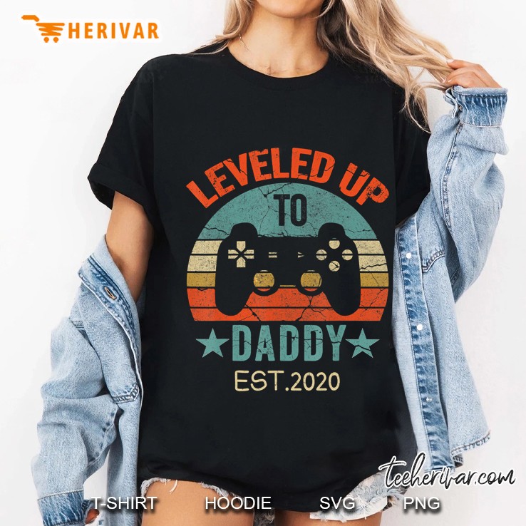 Leveled Up To Daddy Est 2020 Vintage Ladies Tee