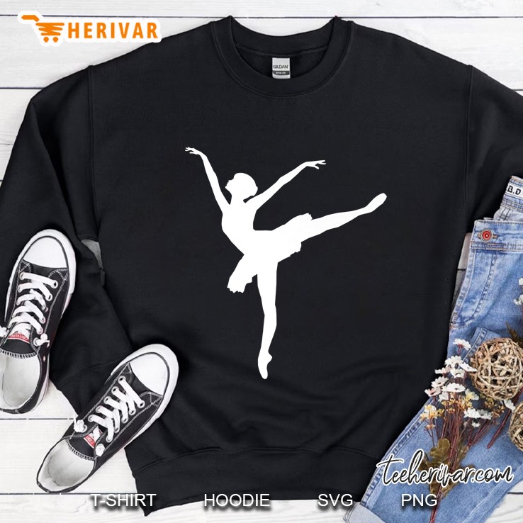 Beautiful White Ballerina Dancer Sweatshirt
