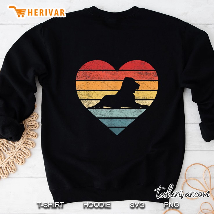 Bloodhound Silhouette Vintage Heart Version Sweatshirt