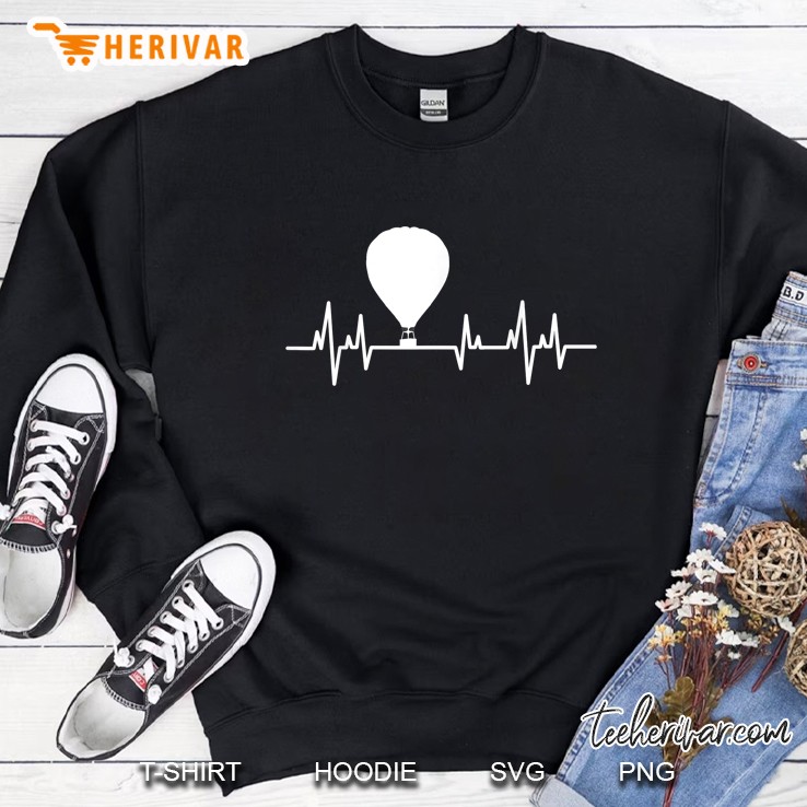 Hot Air Balloon Heartbeat Sweatshirt