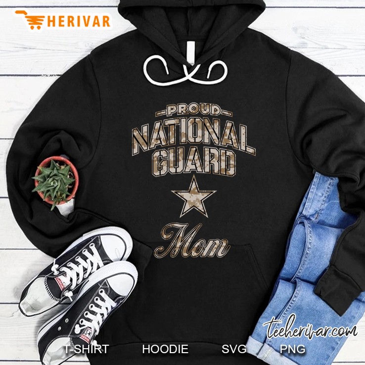 Proud National Guard Mom Camo Version Hoodie