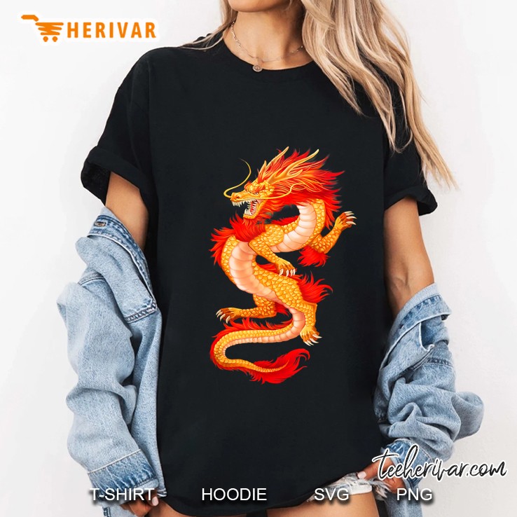 East Asian Flying Red Dragon Ladies Tee