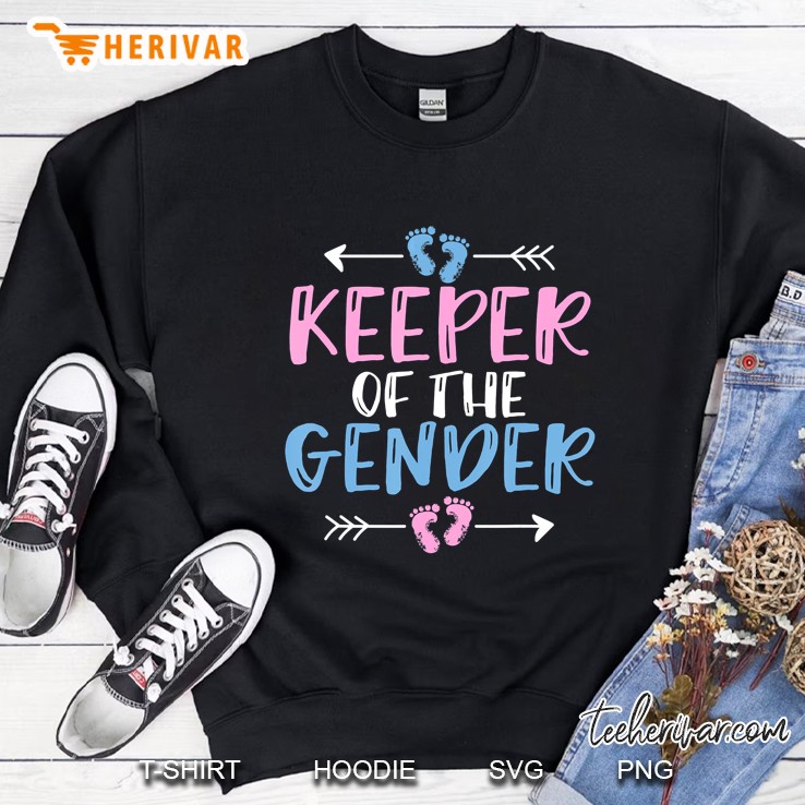 Keeper Of The Gender Cute Gender Reveal Baby Shower Sweatshirt