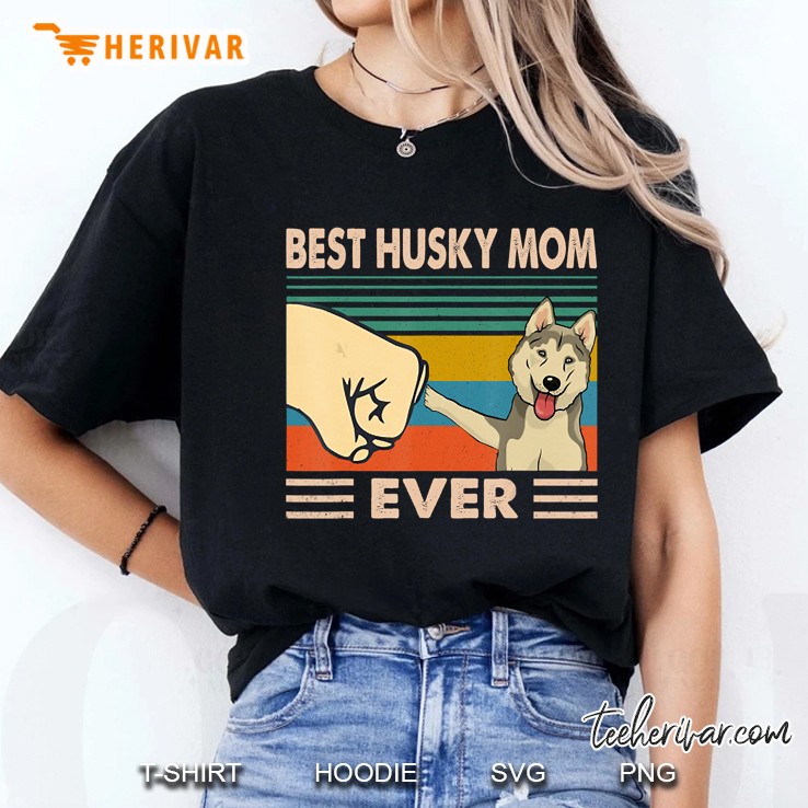 Best Husky Mom Ever Vintage Ladies Tee