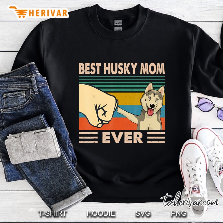 Best Husky Mom Ever Vintage Sweatshirt