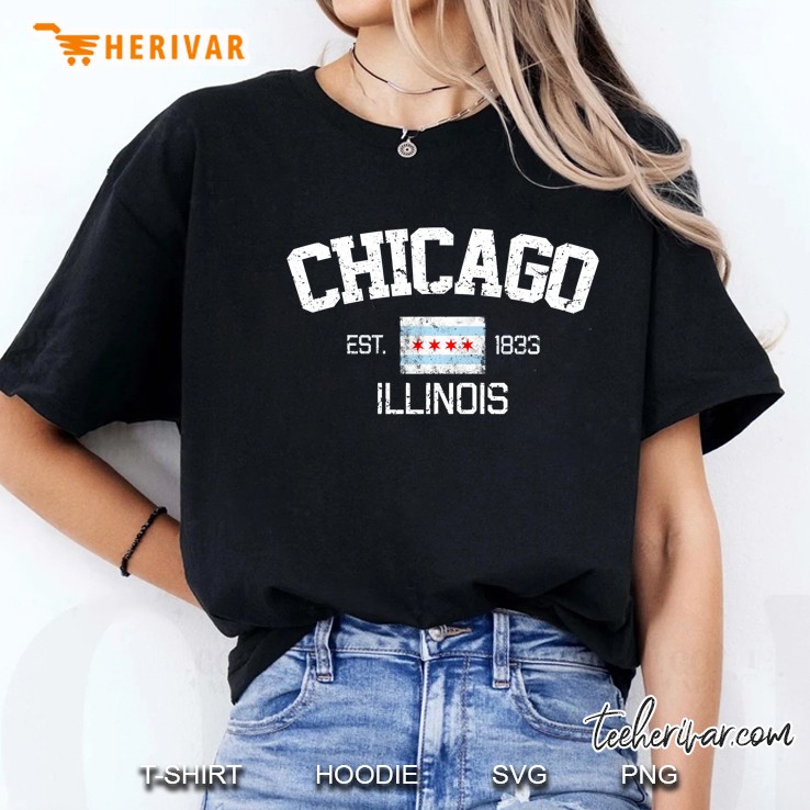 Chicago Illinois Est 1833 Ladies Tee