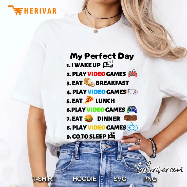 My Perfect Day White Version Ladies Tee