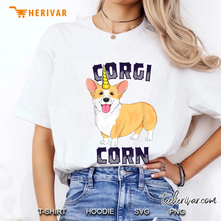 Corgicorn Corgi Dog Unicorn Ladies Tee