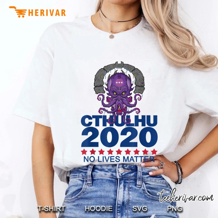 Cthulhu 2020 No Lives Matter White Version Ladies Tee