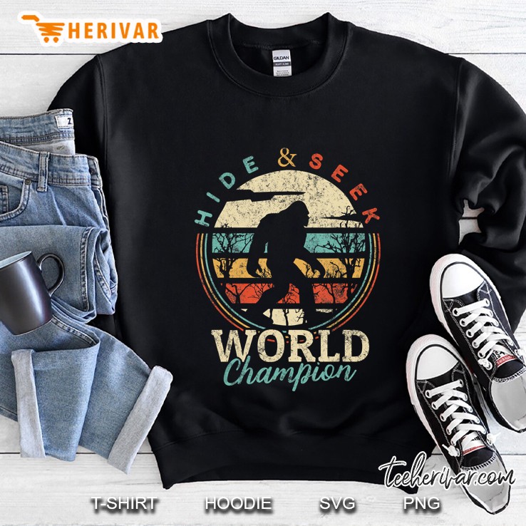 Hide And Seek World Champion Bigfoot Vintage Version 2 Sweatshirt