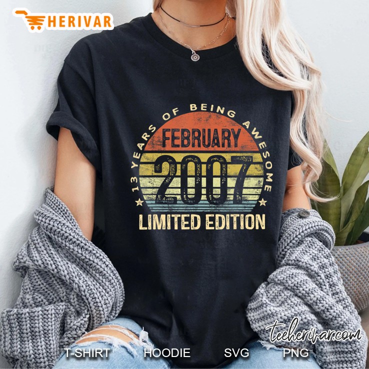 13 Years Of Being Awesome February 2007 Limited Edition Vintage Vesion Ladies Tee