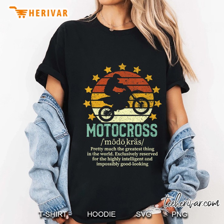 Motocross Pretty Much The Greatest Thing In The World Vintage Version Ladies Tee
