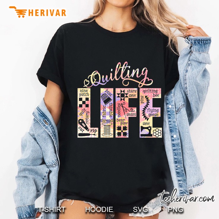 Quilting Life Is My Love Sewing Ladies Tee