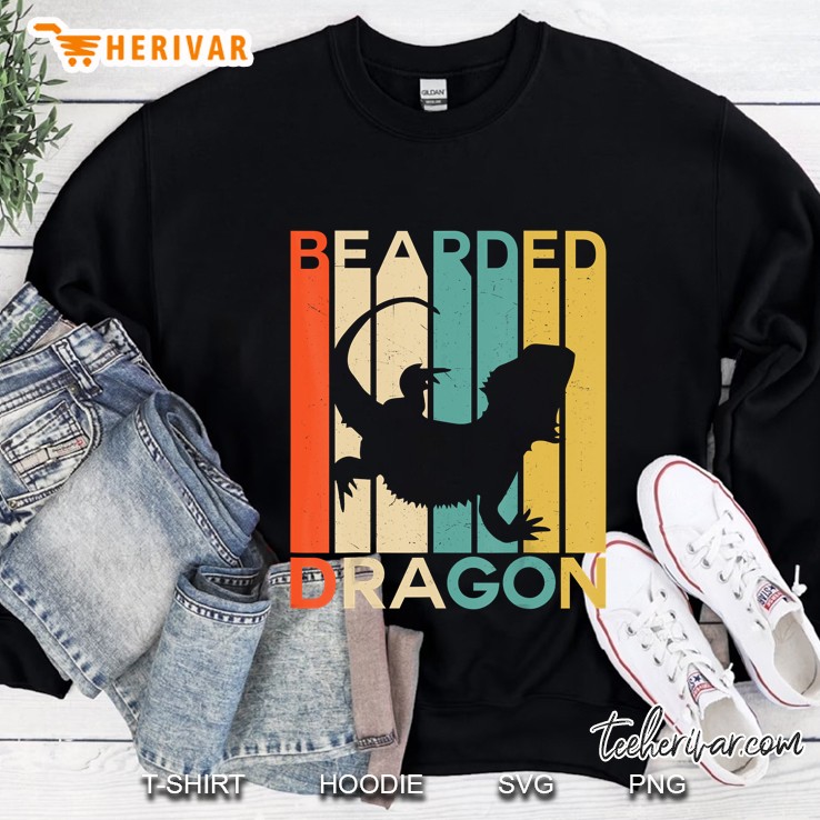 Bearded Dragon Silhouette Vintage Version Sweatshirt