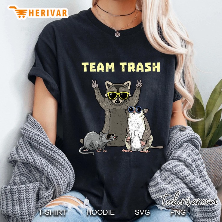 Team Trash Opossum Raccoon Rat Ladies Tee