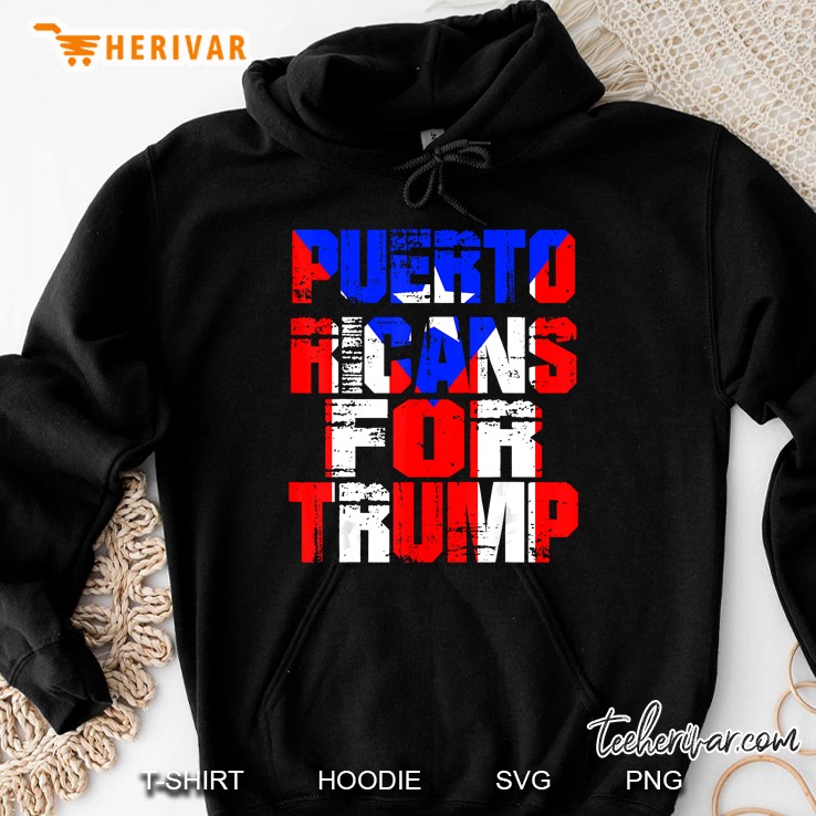 Puerto Ricans For Trump Hoodie