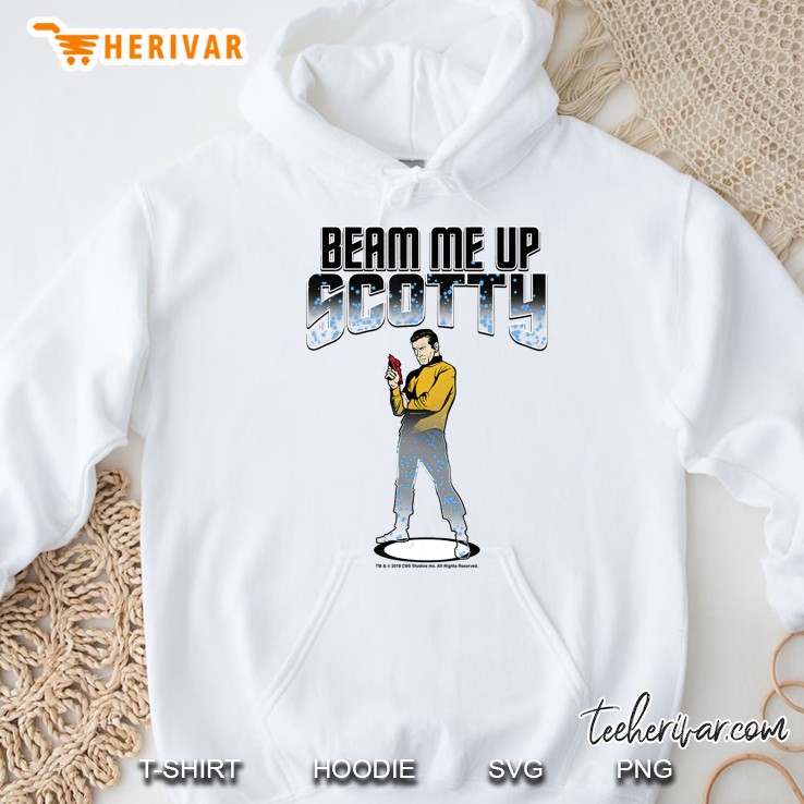 Beam Me Up Scotty Text Poster Hoodie