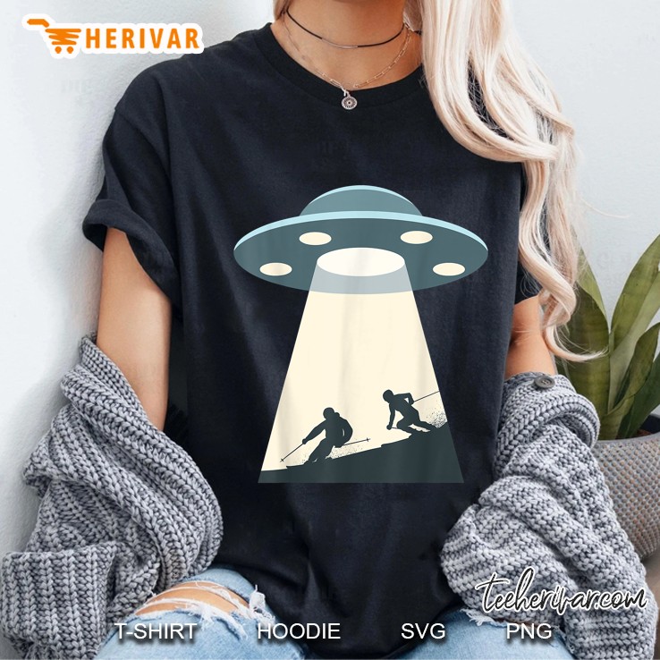 Skiing Ufo Version Ladies Tee