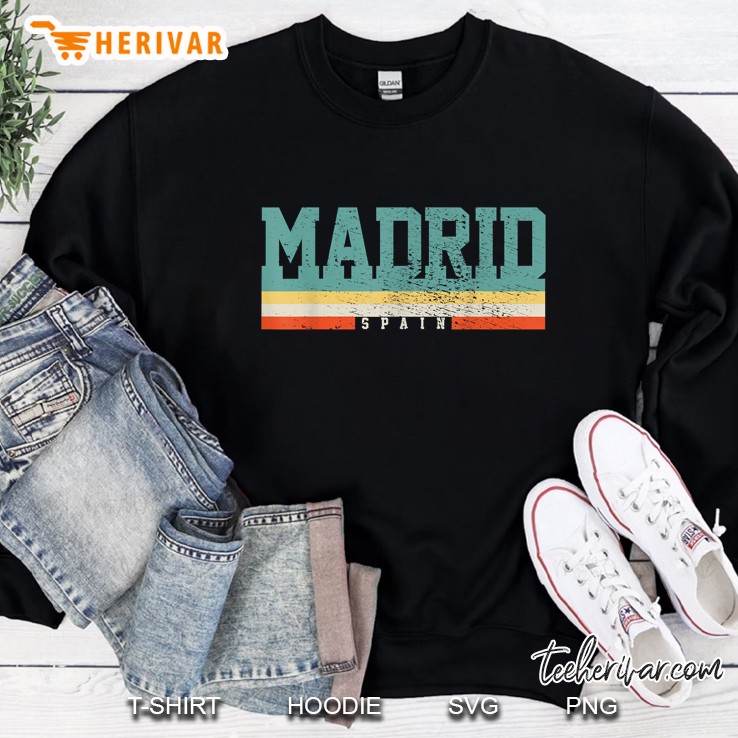 Madrid Spain Vintage Version Sweatshirt