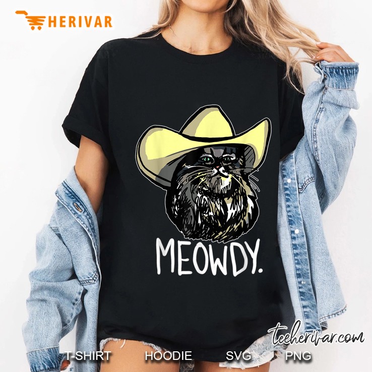 Meowdy Texas Cat Version Ladies Tee