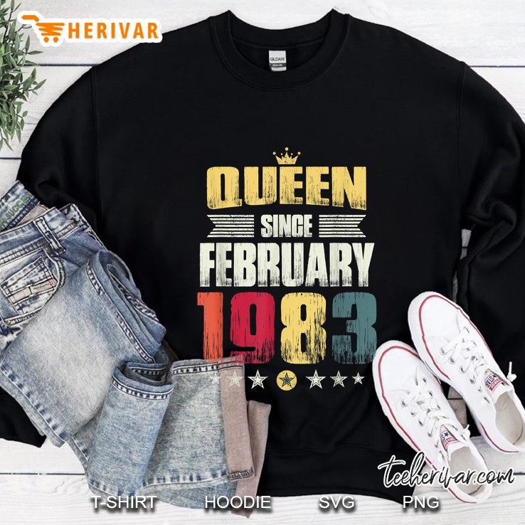 Queen Since February 1983 Vintage Version Sweatshirt