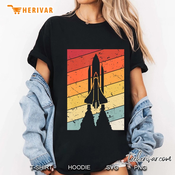 Space Ship Astronaut Science Vintage Ladies Tee