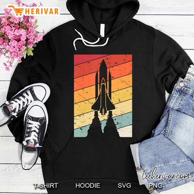Space Ship Astronaut Science Vintage Hoodie