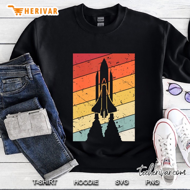 Space Ship Astronaut Science Vintage Sweatshirt