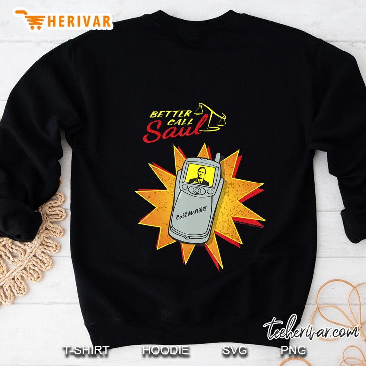 Better Call Saul Call Mcgill Cellphone Logo Sweatshirt