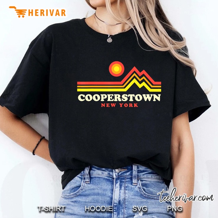 Cooperstown New York NY Mountains Cooperstown Ladies Tee