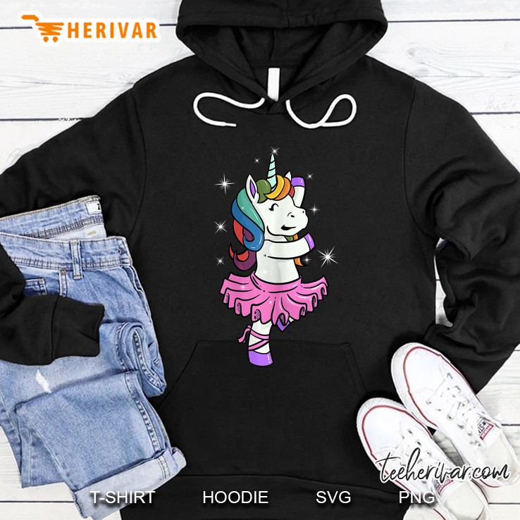Ballerina Girls Ballet Dancer Unicorn Hoodie