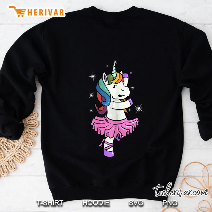 Ballerina Girls Ballet Dancer Unicorn Sweatshirt