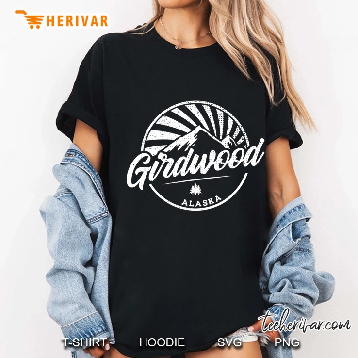 Girdwood Alaska Vintage Version Ladies Tee